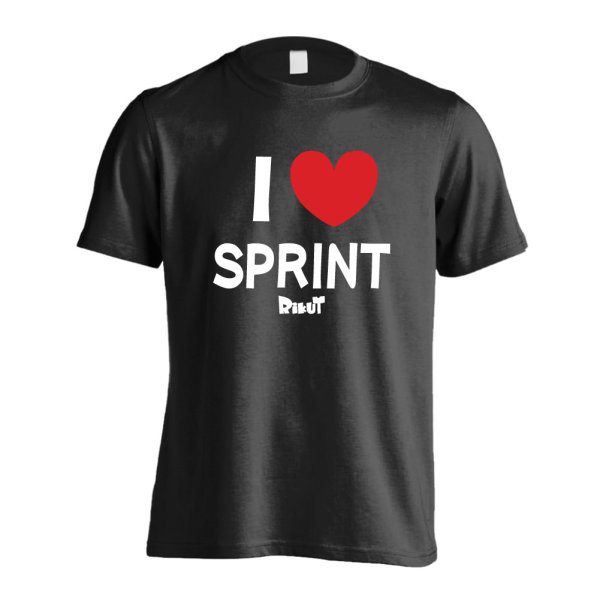 画像1: I LOVE SPRINT 半袖プレミアムドライ陸上/ランニングTシャツ