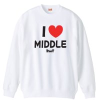 I LOVE MIDDLE 陸上トレーナー 裏パイル