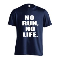 NO RUN, NO LIFE. 半袖プレミアムドライ陸上/ランニングTシャツ