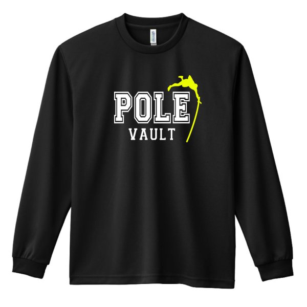 画像1: POLE VAULT 長袖ドライ陸上/ランニングTシャツ