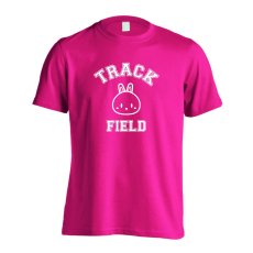 カレッジデザイン風 TRACK & FIELD  Tシャツ 半袖 練習着 ドライ メイン写真