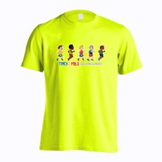 8-bit風 陸上ゲーム ラン編  Tシャツ 半袖 練習着 ドライ メイン写真